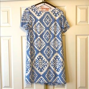 Blue/White Pattern Dress